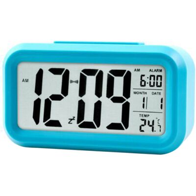 OEM Sveglia Elettronica, Funzione Snooze Intelligente, Calendario Perpetuo, Blu Scuro (luce Bianca) OEM Sveglia Elettronica, Funzione Snooze Intelligente, Calendario Perpetuo, Blu Scuro (luce Bianca)
