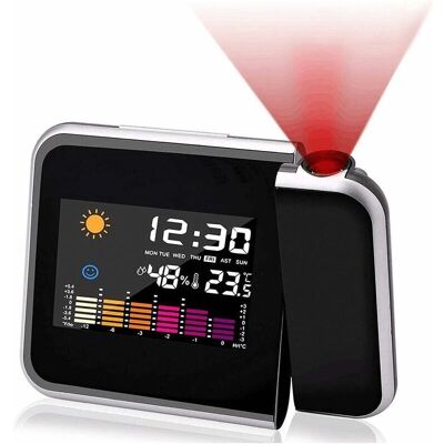 OEM Sveglia Intelligente Con Proiettore, Display Lcd A Colori, Stazione Meteo Integrata, Doppia Sveglia E Regolazione Della Luminosità – Ersandy OEM Sveglia Intelligente Con Proiettore, Display Lcd A Colori, Stazione Meteo Integrata, Doppia Sveglia E Regolazione Della Luminosità – Ersandy