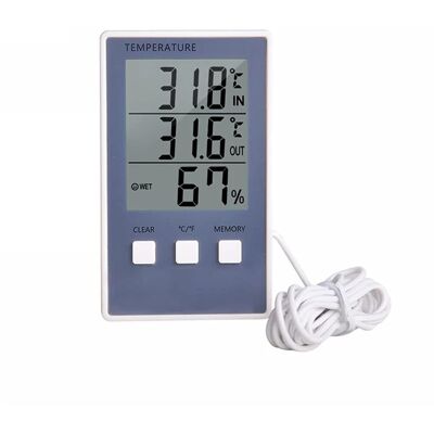 OEM Termometro Digitale Igrometro Misuratore Di Umidità Della Temperatura Interna Esterna Display Stazione Meteorologica Monitor Indicatore Schermo Lcd Caldo OEM Termometro Digitale Igrometro Misuratore Di Umidità Della Temperatura Interna Esterna Display Stazione Meteorologica Monitor Indicatore Schermo Lcd Caldo