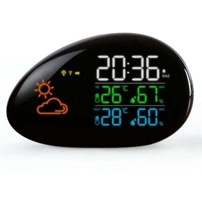 OEM Stazione Meteorologica Radiocomandata Con Sensori Esterni E Interni, Temperatura, Previsioni Del Tempo, Umidità, Display A Led A Colori, Orologio, Sveglia 1539761mm-crezuo OEM Stazione Meteorologica Radiocomandata Con Sensori Esterni E Interni, Temperatura, Previsioni Del Tempo, Umidità, Display A Led A Colori, Orologio, Sveglia 1539761mm-crezuo