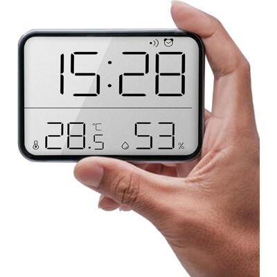 OEM Sveglia Digitale Intelligente, Con Attrazione Magnetica, Temperatura Interna, Umidità, Display Hd, Ora, Funzionamento A Batteria, Nero OEM Sveglia Digitale Intelligente, Con Attrazione Magnetica, Temperatura Interna, Umidità, Display Hd, Ora, Funzionamento A Batteria, Nero