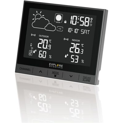 Explore Scientific Stazione Meteo Digitale Wsh5000, Display Lcd Animato, Temperatura E Umidita', Sensore Incluso Explore Scientific Stazione Meteo Digitale Wsh5000, Display Lcd Animato, Temperatura E Umidita', Sensore Incluso