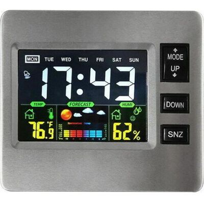 OEM Stazione Meteorologica Digitale Wireless Con Schermo Lcd A Colori, Previsioni Del Tempo E Sensore Interno Per Temperatura E Umidità. OEM Stazione Meteorologica Digitale Wireless Con Schermo Lcd A Colori, Previsioni Del Tempo E Sensore Interno Per Temperatura E Umidità.
