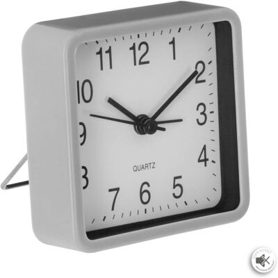 ATMOSPHERA Sveglia In Metallo 8,2x8cm - Grigio - Créateur D'Intérieur ATMOSPHERA Sveglia In Metallo 8,2x8cm - Grigio - Créateur D'Intérieur