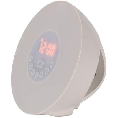 TFA Dostmann - 60.2019.02 - Sveglia Luminosa Con Alba, Radio Fm, 6 Suoni, Funzione Snooze, Bianco, Plastica, 170 Mm TFA Dostmann - 60.2019.02 - Sveglia Luminosa Con Alba, Radio Fm, 6 Suoni, Funzione Snooze, Bianco, Plastica, 170 Mm