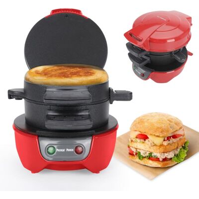 SIOKS Tostapane Per Sandwich, Macchina Per Hamburger, Piastra Antiaderente Ad Alta Efficienza, Tostapane Da 600 W, Tostapane, Padella Per Pancake Da Colazione (rosso) SIOKS Tostapane Per Sandwich, Macchina Per Hamburger, Piastra Antiaderente Ad Alta Efficienza, Tostapane Da 600 W, Tostapane, Padella Per Pancake Da Colazione (rosso)
