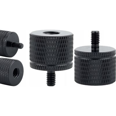 OEM Adattatore Manicotto Di Riduzione Da 1/4" A M4 Per Treppiede, Alluminio Nero, 20 Mm OEM Adattatore Manicotto Di Riduzione Da 1/4" A M4 Per Treppiede, Alluminio Nero, 20 Mm