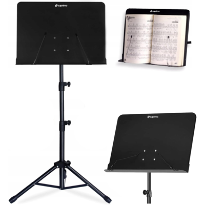 OEM Leggio A Treppiede Suprimo D3, Regolabile E Pieghevole, Colore Nero, Altezza 82-146 Cm, Portata Massima 10 Kg. OEM Leggio A Treppiede Suprimo D3, Regolabile E Pieghevole, Colore Nero, Altezza 82-146 Cm, Portata Massima 10 Kg.
