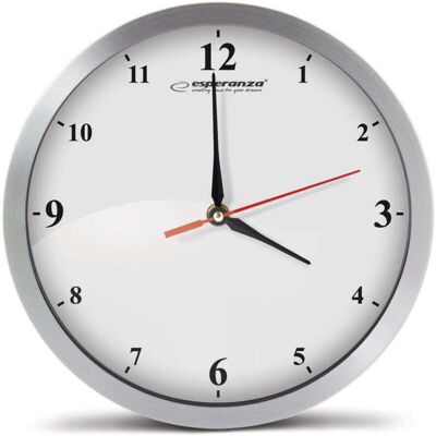 ESPERANZA Orologio Da Parete Detroit Bianco ESPERANZA Orologio Da Parete Detroit Bianco