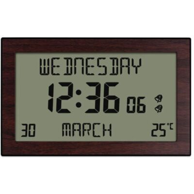 OEM Orologio Da Parete Lcd Con Calendario Perpetuo E Indicatore Di Temperatura Per La Casa Moderna, Visualizzazione Completa Di Settimana E Mese, Orologio Multifunzionale 20,1 × 12,4 Cm OEM Orologio Da Parete Lcd Con Calendario Perpetuo E Indicatore Di Temperatura Per La Casa Moderna, Visualizzazione Completa Di Settimana E Mese, Orologio Multifunzionale 20,1 × 12,4 Cm