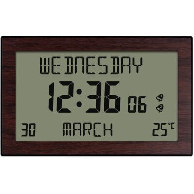 OEM Orologio Da Parete Lcd Con Calendario Perpetuo Per Ambienti Moderni, Visualizzazione Completa Di Settimana E Mese, Orologio Multifunzionale 20,1 × 12,4 Cm OEM Orologio Da Parete Lcd Con Calendario Perpetuo Per Ambienti Moderni, Visualizzazione Completa Di Settimana E Mese, Orologio Multifunzionale 20,1 × 12,4 Cm