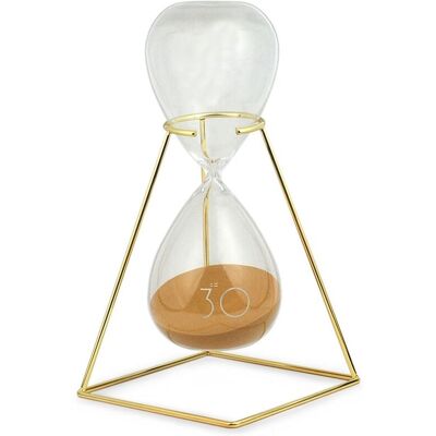 Signes Grimalt - Clessidra - Orologio in cristallo - 27x14x14 cm - Dorato Signes Grimalt - Clessidra - Orologio in cristallo - 27x14x14 cm - Dorato