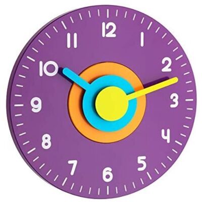 TFA Dostmann - 60.3015.11 Quarzo Orologio Da Parete 230 Mm X 40 Mm Viola Movimento Silenzioso (senza Scatti) TFA Dostmann - 60.3015.11 Quarzo Orologio Da Parete 230 Mm X 40 Mm Viola Movimento Silenzioso (senza Scatti)