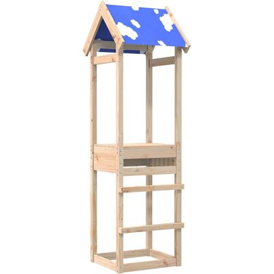 VIDAXL Torre Da Gioco Marrone Legno Massello Di Pino VIDAXL Torre Da Gioco Marrone Legno Massello Di Pino