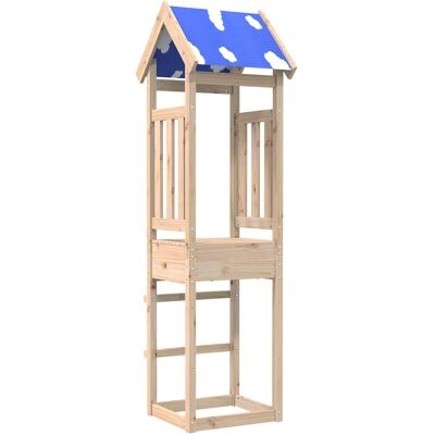 VIDAXL Torre Da Gioco Marrone 52.5 X 46.5 X 208 Cm Pino Massello VIDAXL Torre Da Gioco Marrone 52.5 X 46.5 X 208 Cm Pino Massello