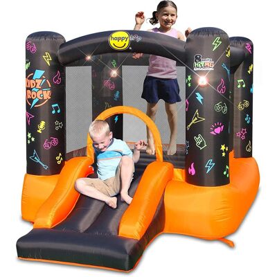 HAPPY HOP - Gonfiabile Per Bambini Interattivo Luci Musica Con Scivolo Castello Pompa Aria HAPPY HOP - Gonfiabile Per Bambini Interattivo Luci Musica Con Scivolo Castello Pompa Aria