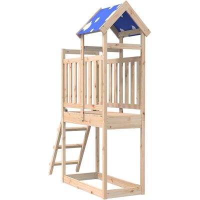 VIDAXL Torre Da Gioco Marrone 52,5 X 110,5 X 215 Cm Pino Massello VIDAXL Torre Da Gioco Marrone 52,5 X 110,5 X 215 Cm Pino Massello