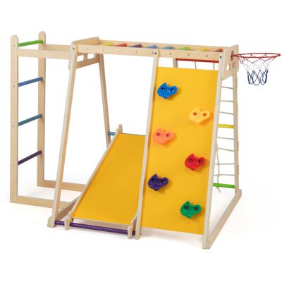 HELLOSHOP26 Area Giochi Interna 6 In 1 171 X 109 X 110,5 Cm Con Scivolo Reversibile E Sicurezza Rinforzata In Compensato Arcobaleno 200017924 HELLOSHOP26 Area Giochi Interna 6 In 1 171 X 109 X 110,5 Cm Con Scivolo Reversibile E Sicurezza Rinforzata In Compensato Arcobaleno 200017924