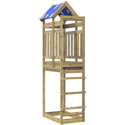 VIDAXL Torre Da Gioco Marrone Legno Massello Impregnato VIDAXL Torre Da Gioco Marrone Legno Massello Impregnato