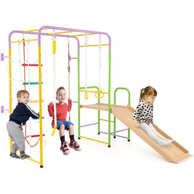 HELLOSHOP26 Set Da Arrampicata Per Interni 8 In 1 218 X 213 X 204 Cm Design Multicolore Sicuro E Divertente 200011900 HELLOSHOP26 Set Da Arrampicata Per Interni 8 In 1 218 X 213 X 204 Cm Design Multicolore Sicuro E Divertente 200011900