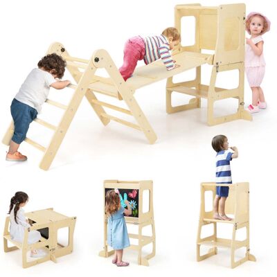 HELLOSHOP26 Set Di Giocattoli Da Arrampicata Per Bambini 7 In 1 135 X 60 X 77 Cm Regolabile E Personalizzabile Design Naturale 200017116 HELLOSHOP26 Set Di Giocattoli Da Arrampicata Per Bambini 7 In 1 135 X 60 X 77 Cm Regolabile E Personalizzabile Design Naturale 200017116