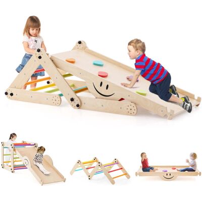 HELLOSHOP26 Set Di Arrampicata Pieghevole Per Bambini Piccoli 60 X 59 X 60 Cm Rampa Regolabile Più Livelli Legno Colorato 200011765 HELLOSHOP26 Set Di Arrampicata Pieghevole Per Bambini Piccoli 60 X 59 X 60 Cm Rampa Regolabile Più Livelli Legno Colorato 200011765