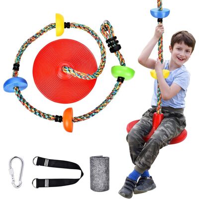 OEM Altalena Da Arrampicata Su Corda Per Bambini, Con Piattaforma E Sedile A Disco, Capacità Di Carico Massima Di Circa 200 Kg, Diametro Di Circa 30 Cm, Per Bambini E Adulti OEM Altalena Da Arrampicata Su Corda Per Bambini, Con Piattaforma E Sedile A Disco, Capacità Di Carico Massima Di Circa 200 Kg, Diametro Di Circa 30 Cm, Per Bambini E Adulti