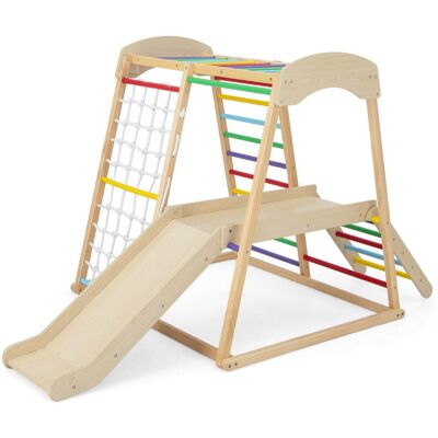 HELLOSHOP26 Area Giochi Interna 6 In 1 205 X 112 X 120 Cm Con Sicurezza Migliorata E Scivolo Esteso In Legno Multicolore 200014531 HELLOSHOP26 Area Giochi Interna 6 In 1 205 X 112 X 120 Cm Con Sicurezza Migliorata E Scivolo Esteso In Legno Multicolore 200014531