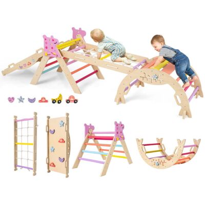 HELLOSHOP26 Set Di Giocattoli Triangolari Pieghevoli Da Arrampicata 66 X 53 X 58 Cm Avventura Tutto In Uno Design In Legno Colorato 200017677 HELLOSHOP26 Set Di Giocattoli Triangolari Pieghevoli Da Arrampicata 66 X 53 X 58 Cm Avventura Tutto In Uno Design In Legno Colorato 200017677