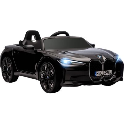 TORMATOR Auto Elettrica Per Bambini Bmw I4 12v Con Licenza Ufficiale, Telecomando, Lettore Mp3, Musica, Luci E Cintura Di Sicurezza, 115x67x45 Cm, Nera. TORMATOR Auto Elettrica Per Bambini Bmw I4 12v Con Licenza Ufficiale, Telecomando, Lettore Mp3, Musica, Luci E Cintura Di Sicurezza, 115x67x45 Cm, Nera.