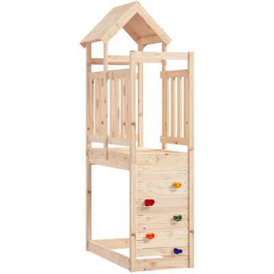 VIDAXL Torre Da Gioco Marrone 53 X 110,5 X 214 Cm Pino Massello VIDAXL Torre Da Gioco Marrone 53 X 110,5 X 214 Cm Pino Massello