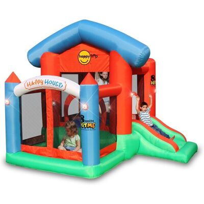 HAPPY HOP - Castello Gonfiabile Musica House Scivolo Per Bambini Vasca Palline Saltarello HAPPY HOP - Castello Gonfiabile Musica House Scivolo Per Bambini Vasca Palline Saltarello