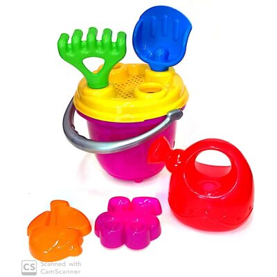 OEM Set Di Sabbia A Forma Di Coccinella Con Annaffiatoio, Secchiello, Rastrello, Spatola E Formine OEM Set Di Sabbia A Forma Di Coccinella Con Annaffiatoio, Secchiello, Rastrello, Spatola E Formine