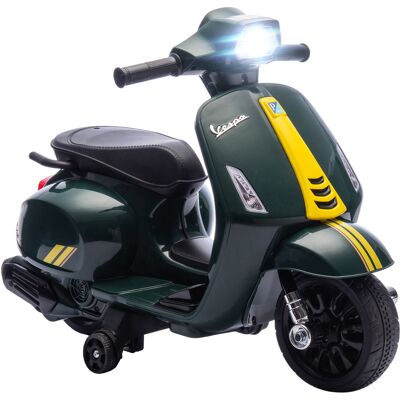 OEM Moto Elettrica Per Bambini Con Licenza Vespa, Batteria Ricaricabile 6v, Rotelle E Luci, Età 2-4 Anni, Verde Scuro OEM Moto Elettrica Per Bambini Con Licenza Vespa, Batteria Ricaricabile 6v, Rotelle E Luci, Età 2-4 Anni, Verde Scuro
