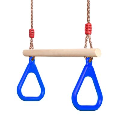 OEM Altalena A Trapezio In Legno Con Anelli Da Ginnastica, Set Di Altalene Per Bambini, Scivolo, Giochi Da Giardino Per Esterni/interni (blu) OEM Altalena A Trapezio In Legno Con Anelli Da Ginnastica, Set Di Altalene Per Bambini, Scivolo, Giochi Da Giardino Per Esterni/interni (blu)