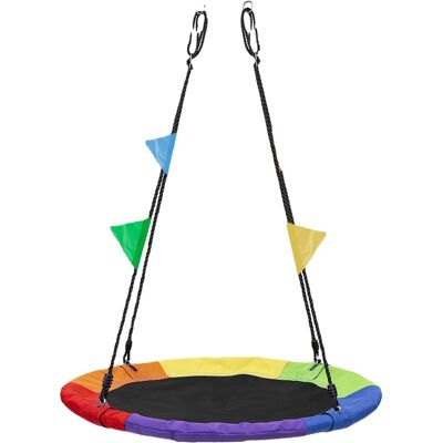 OEM Altalena – Altalena A Disco Da 40 Pollici Per Bambini All'aperto – Altalena A Disco Rotondo Con Capacità Di Peso Di 900 Libbre, Cinghie Per Appendere In Tessuto Impermeabile Oxford 900d (multicolore) OEM Altalena – Altalena A Disco Da 40 Pollici Per Bambini All'aperto – Altalena A Disco Rotondo Con Capacità Di Peso Di 900 Libbre, Cinghie Per Appendere In Tessuto Impermeabile Oxford 900d (multicolore)