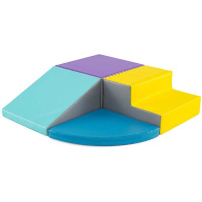 HELLOSHOP26 Set Di 4 Blocchi Di Schiuma Per Bambini 46 X 46 X 25 Cm Divertimento Sicuro E Moderno In Pu Blu 200011845 HELLOSHOP26 Set Di 4 Blocchi Di Schiuma Per Bambini 46 X 46 X 25 Cm Divertimento Sicuro E Moderno In Pu Blu 200011845