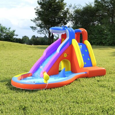 Toboggan acquatico gonfiabile HAPPY HOP con piscina - 450x320x240 cm Toboggan acquatico gonfiabile HAPPY HOP con piscina - 450x320x240 cm