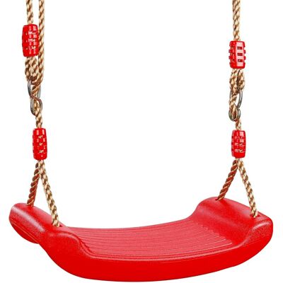 OEM Altalena In Plastica Sedile Da Altalena Per Adulti Bambini Gioco Durevole Giocattolo Da Esterno Per Interni Con Lunghezza Regolabile Rosso OEM Altalena In Plastica Sedile Da Altalena Per Adulti Bambini Gioco Durevole Giocattolo Da Esterno Per Interni Con Lunghezza Regolabile Rosso