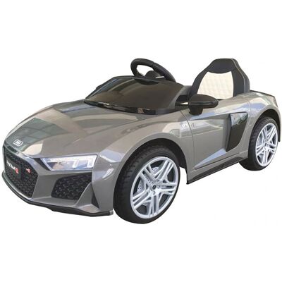 Audi Macchina Elettrica Per Bambini 12v Licenza Ufficiale R8 New Spyder Con Telecomando E Sedile In Pelle Grigio Audi Macchina Elettrica Per Bambini 12v Licenza Ufficiale R8 New Spyder Con Telecomando E Sedile In Pelle Grigio