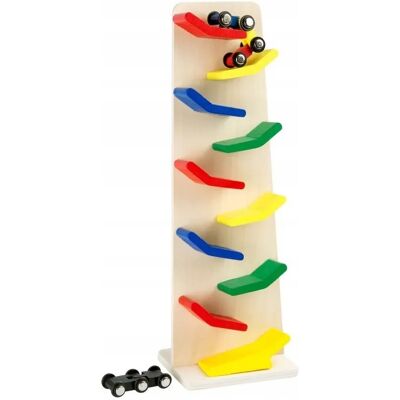 OEM Macchina Giocattolo Montessori In Legno Con Scivolo OEM Macchina Giocattolo Montessori In Legno Con Scivolo
