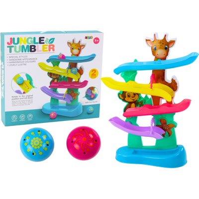 OEM Scivolo A Forma Di Giraffa, Scimmia E Palla Con Suoni, Colorato OEM Scivolo A Forma Di Giraffa, Scimmia E Palla Con Suoni, Colorato