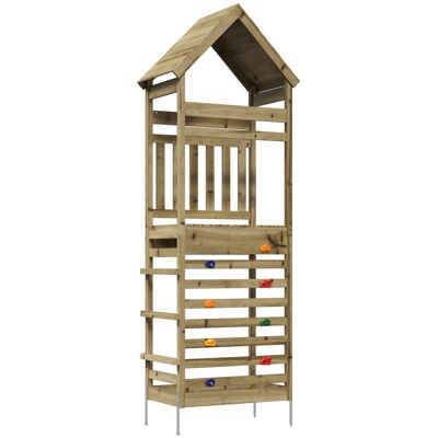 VIDAXL Torre Da Gioco Per Esterni Naturale 53 X 85 X 264 Cm VIDAXL Torre Da Gioco Per Esterni Naturale 53 X 85 X 264 Cm