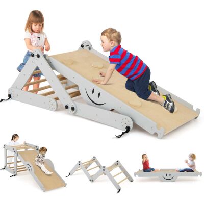 HELLOSHOP26 Set Da Arrampicata Pieghevole 5 In 1 Rampa In Legno Regolabile 60 X 59 X 60 Cm Per Bambini Grigio 200011766 HELLOSHOP26 Set Da Arrampicata Pieghevole 5 In 1 Rampa In Legno Regolabile 60 X 59 X 60 Cm Per Bambini Grigio 200011766