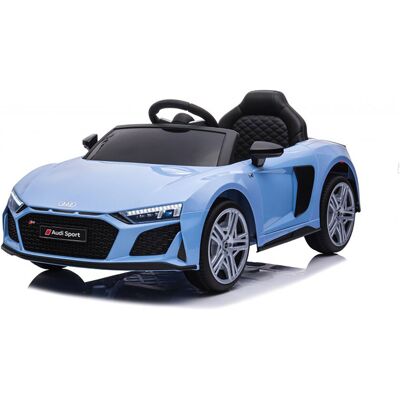 Audi Macchina Elettrica Per Bambini 12v Licenza Ufficiale R8 New Spyder Con Telecomando E Sedile In Pelle Blu Audi Macchina Elettrica Per Bambini 12v Licenza Ufficiale R8 New Spyder Con Telecomando E Sedile In Pelle Blu