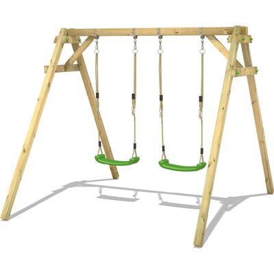 wickey Altalena Smart Move Con Modulo Di Arrampicata Altalena Da Giardino - Verde Mela - wickey Altalena Smart Move Con Modulo Di Arrampicata Altalena Da Giardino - Verde Mela -
