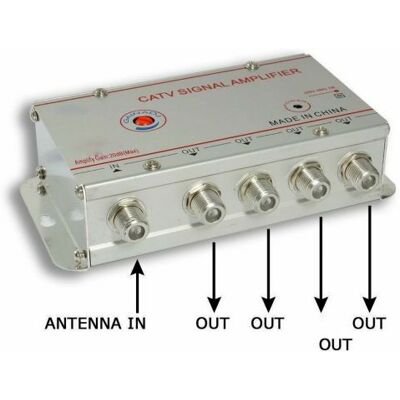 EXSENSA - Amplificatore Segnale Antenna 4 Uscite - Antenna signal amplifier EXSENSA - Amplificatore Segnale Antenna 4 Uscite - Antenna signal amplifier