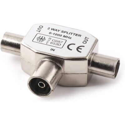 LANGRAY Connettore Coassiale Per Antenna Coassiale Per Due Antenne Femmina, Tipo T/f Distributore D'Antenna Completamente Schermato Distributore Bidirezionale Per Adattatori Tv/t LANGRAY Connettore Coassiale Per Antenna Coassiale Per Due Antenne Femmina, Tipo T/f Distributore D'Antenna Completamente Schermato Distributore Bidirezionale Per Adattatori Tv/t
