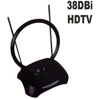 TRADE SHOP TRAESIO - Antenna Digitale Terrestre Amplificata Interni Segnale Hd Vhf Uhf Hdtv 38dbi - TRADE SHOP TRAESIO - Antenna Digitale Terrestre Amplificata Interni Segnale Hd Vhf Uhf Hdtv 38dbi -