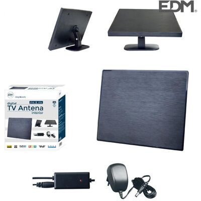 EDM - Antenna Tv Uhf Da Interno 470-862 Mhz Serie Design 188x155x13,5mm EDM - Antenna Tv Uhf Da Interno 470-862 Mhz Serie Design 188x155x13,5mm